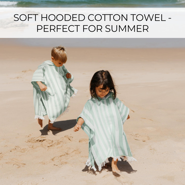 ZICOTO Stylish Hooded Beach Towel for Kids Extra Soft and Fast Drying Poncho for Toddlers 13 Years is Made of Premium Co