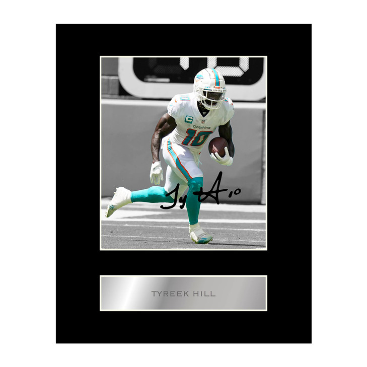 Generic Tyreek Hill Signed Mounted Photo Display 11 Printed Autograph Picture Sports Memorabilia Wall Art for Living Roo