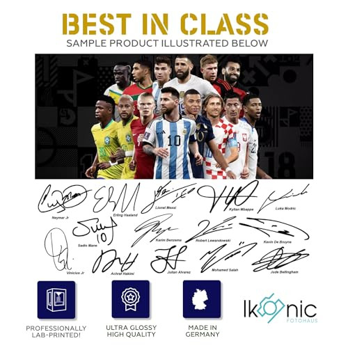 Ikonic Fotohaus Jayson Tatum Jaylen Brown Kristaps Porzingis Signed Photo Autograph Print Wall Art Home Decor