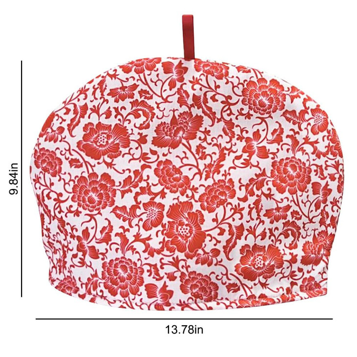 Vintage Tea Cozies Nature Cotton Tea Pot Warmer Teapot Dust Proof Insulated Covers Tea Kettle Quilt for Kitchen Home Tab