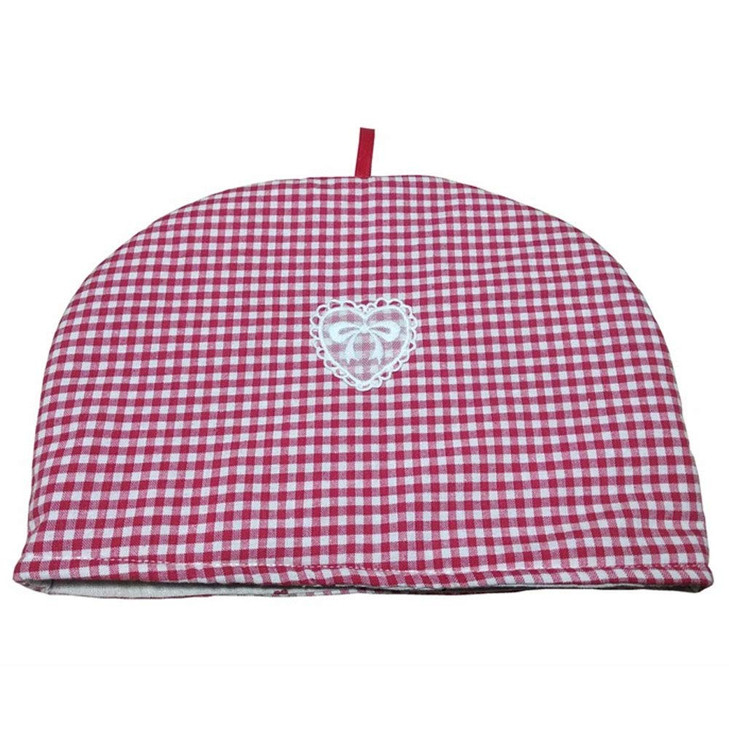 Cotton Tea Cozy Vintage Floral Printed Teapot Cover Tea Pot Dcor Cozies Insulated Kettle Kitchen Dust Cover Red Plaid wi