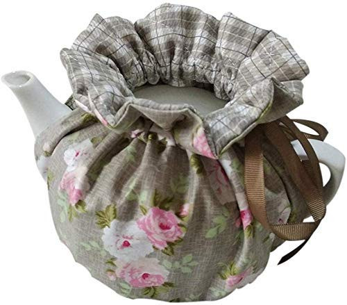 Tea Cozy Cotton Vintage Floral Teapot Dust Cover Tea Cozies Kitchen Home Decorative Tea Cosy with Insulation Pad for Hou