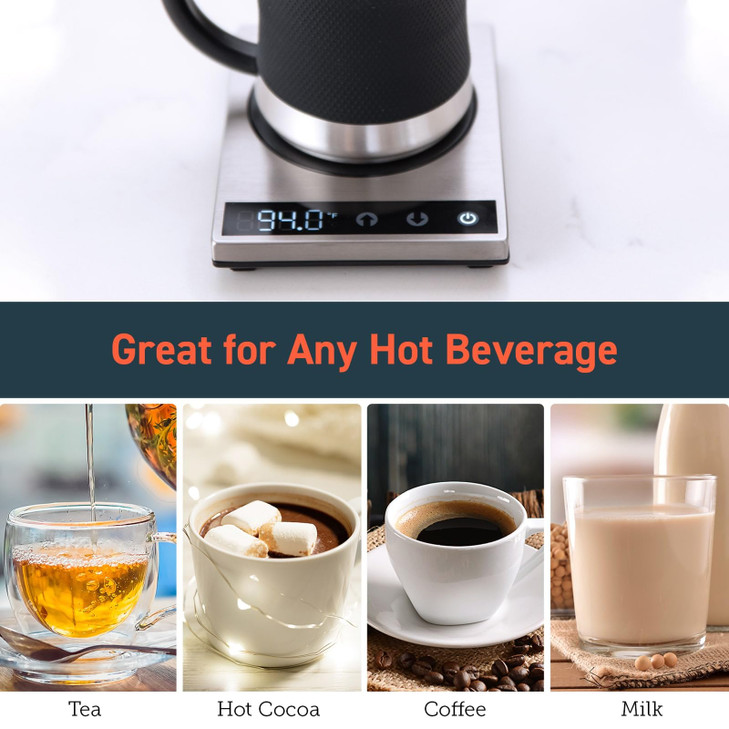 COSORI Coffee Mug Warmer for Desk Digital Cup Heater Coffee Christmas Gifts 1F Precise Temperature Control Touch Tech LC