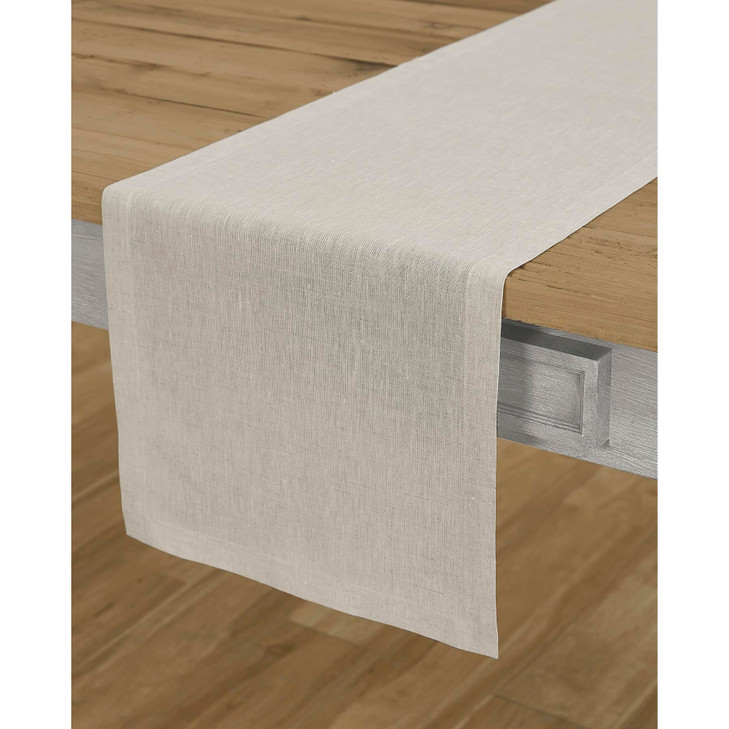 Solino Home Linen Table Runner 72 Inches Long Athena 100 Pure Linen Light Natural Table Runner 14 x 72 Inch for Dining S