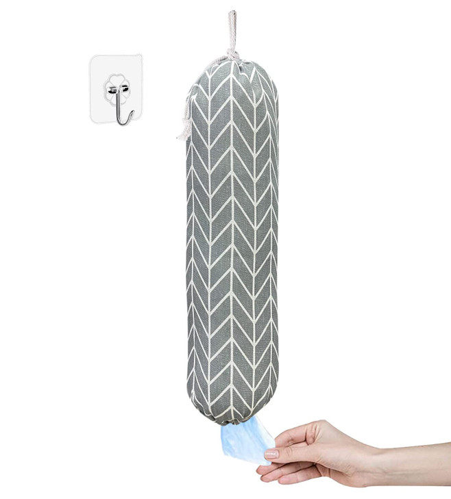 Wall Mount Plastic Grocery Bag OrganizerHolderWashable Shopping Bags CarrierStorage Dispenser for Home Kitchen Travellin