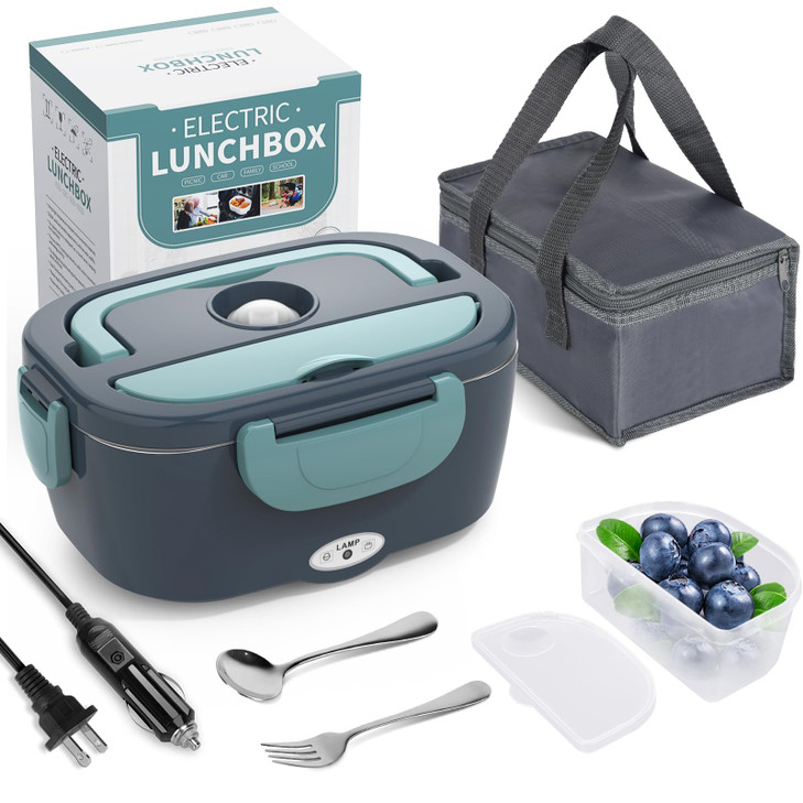 Herrfilk Electric Lunch Box Food Heater 3 in 1 Ultra Quick Heated Lunch Boxes for Adults 12V24V110V Portable Food Warmer