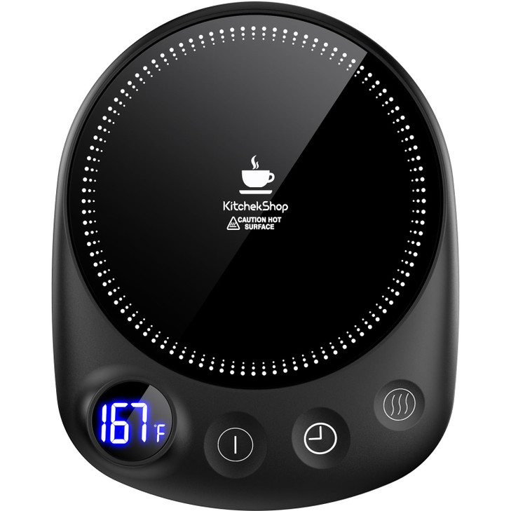 KitchekShop Coffee Mug Warmer Fastest Heating Highest Temperature Coffee Cup Warmer for Desk Auto Shut Off 4 Temp Settin