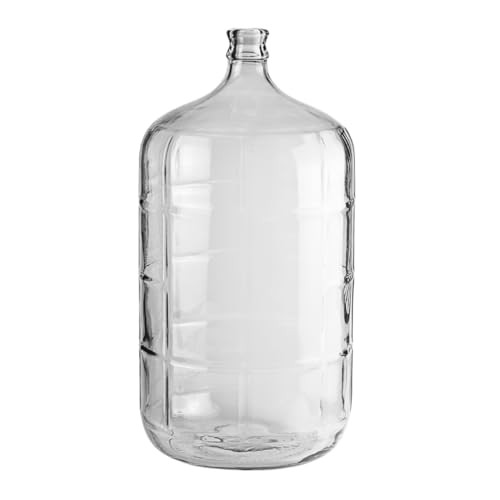 FastRack 6 Gallon Glass Carboy Clear Fermenter for Wine Beer Italian Glass Carboy for Home Brewing Fermentation Jar Stor