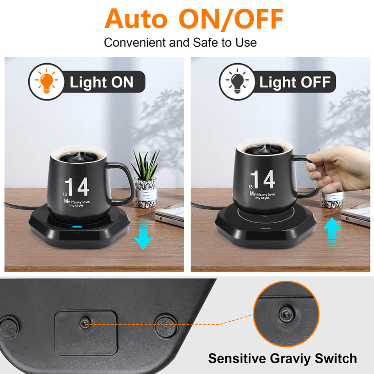 Coffee Mug Warmer Smart Beverage Heating Plate Candle Wax Cup Warmer Electric Thermostat Coaster for Hot Coffee Milk Tea