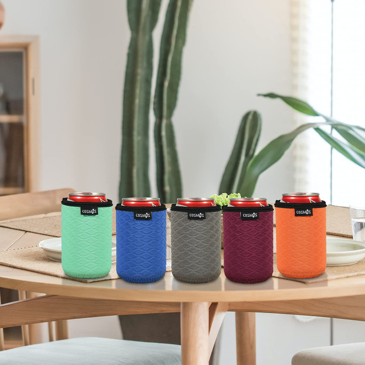 Cosmos 12 Oz Standard Can Sleeve Neoprene Regular Can Cooler Cover NonSlip Insulated Bottle Cover Coolier Holder for Bee