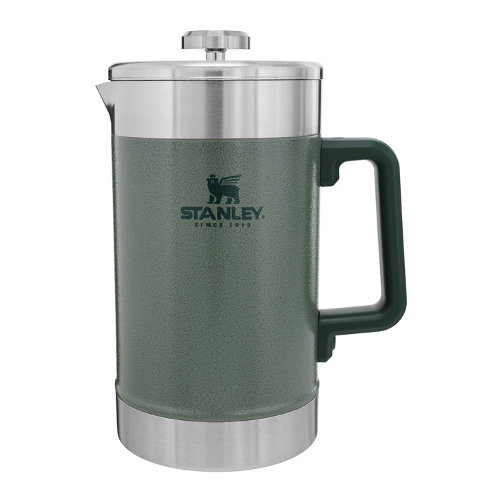STANLEY Classic StayHot French Press Coffee Maker 48 oz 5 Minute Brew 4 Hours Hot Mesh Filter for Coffee Grounds Insulat
