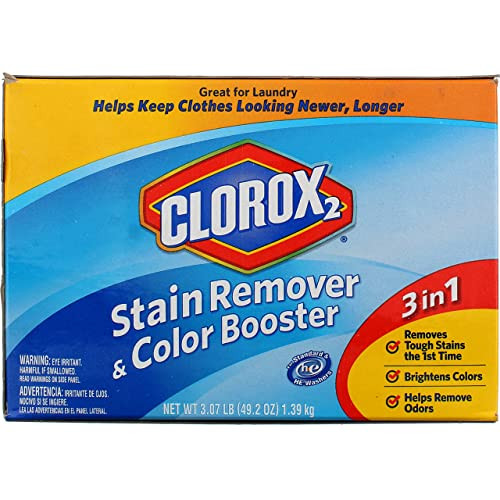 Clorox 2 Laundry Stain Remover and Color Booster Powder 492 Ounce Pack of 2