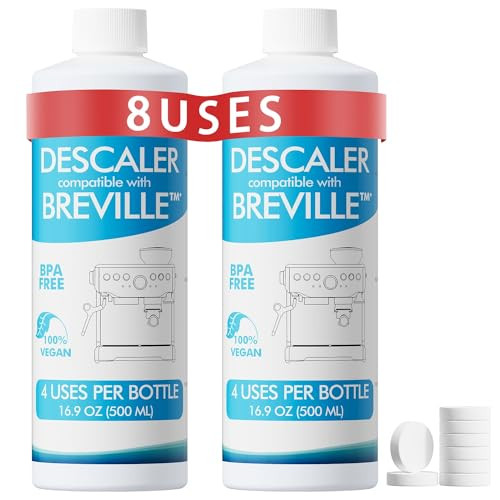 8 Uses Breville Compatible Descaling Solution 2 Years Descaler Kit Come with 8 Cleaning Tablets Maintenance Kit Speciall