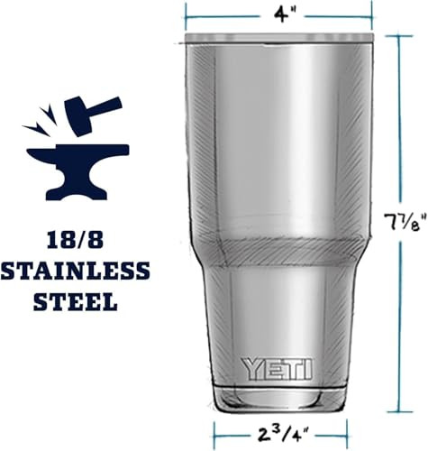 YETI Rambler 30 oz Tumbler Stainless Steel Vacuum Insulated with MagSlider Lid Cosmic Lilac