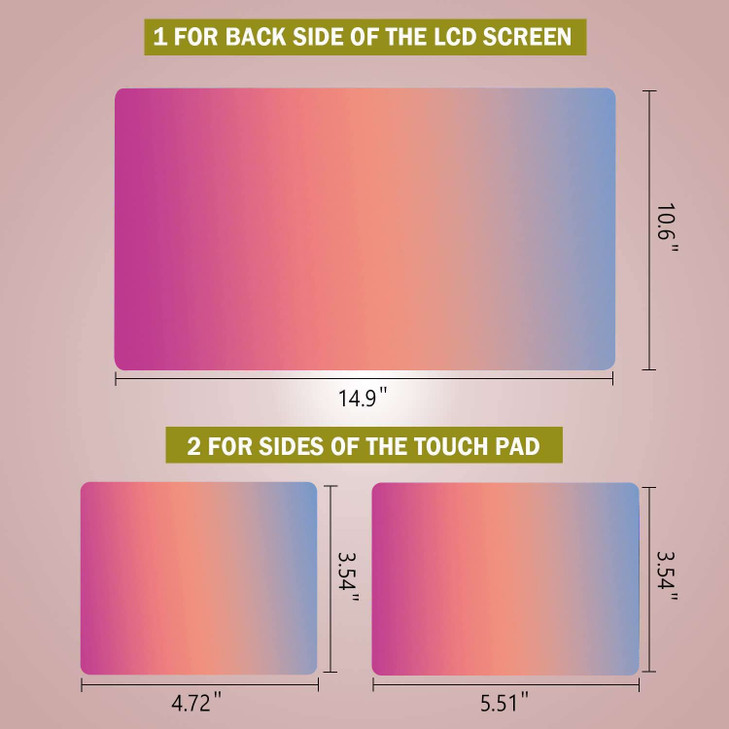 Laptop Notebook Skin Sticker Cover Decal Fits 12 13 13.3 14 15 15.4 15.6 inch Laptop Protector Notebook PC | Easy to Apply, Remove and Change Styles