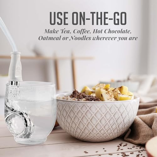 OVENTE Electric Immersion Water Heater Pack of 2 300W Mini Submersible Instant Boiler for Coffee and Tea Portable Lightw