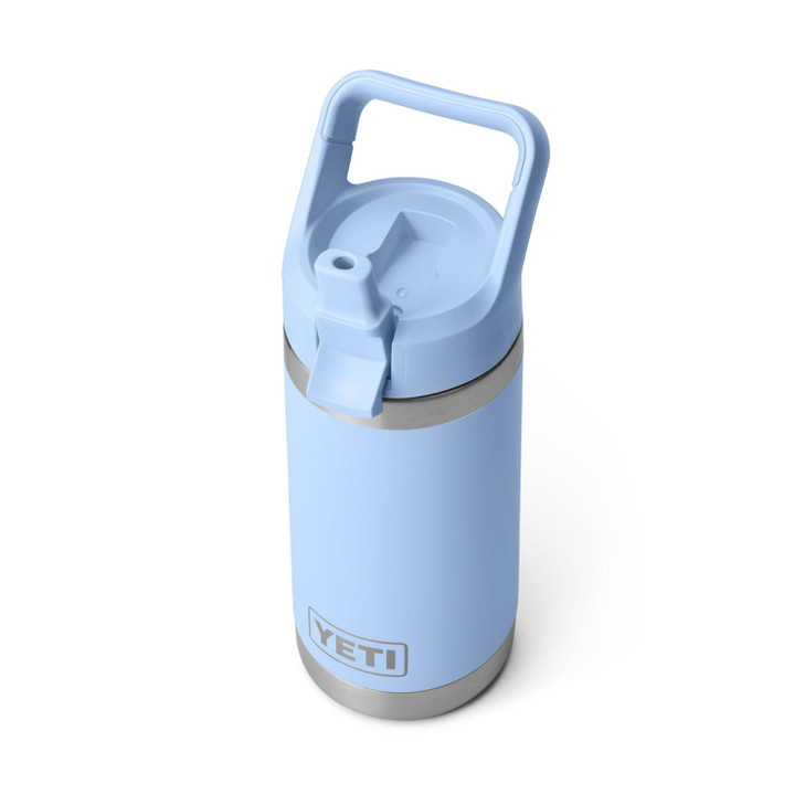 YETI Rambler Jr 12 oz Kids Bottle with Straw Cap Big Sky Blue