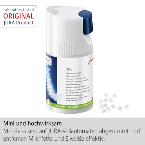 Jura Mini Tabs with Dispensing System Milk System Cleaner For 30 Cleanings 90G