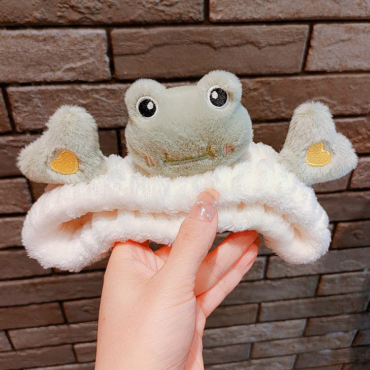 Hofar Face Wash Headband Hairband with Cute Animal Coral Fleece Cartoon Cute Creative Hair Accessories