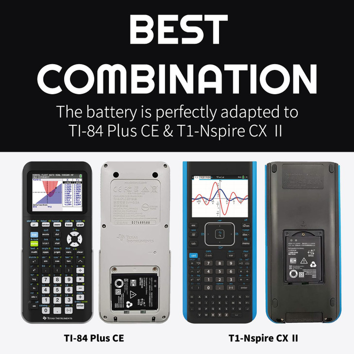 TI84 Plus CE Battery2026 Upgraded Replacement Battery for Texas Instruments TI84 Plus CETI Nspire CXCX IITI Nspire CX CA
