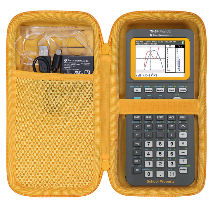 co2CREA Carrying Case for Texas Instruments TI84 Plus CE Python EnhancedTI84TINspire CX II CASTINspire CX IITI83 PlusTI8