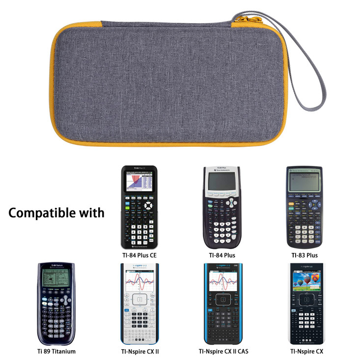 co2CREA Carrying Case for Texas Instruments TI84 Plus CE Python EnhancedTI84TINspire CX II CASTINspire CX IITI83 PlusTI8