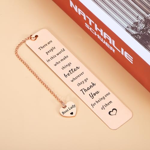 Secret Santa Gifts for Boss Lady Office Gifts for Women Appreciation Gifts for Boss Lady Female Boss Thank You Bookmark