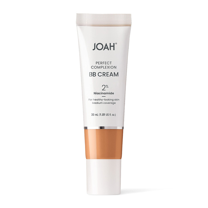 JOAH Beauty Perfect Complexion BB Cream with Hyaluronic Acid and Niaciminade, Korean Makeup with Medium Buildable Coverage, Evens Skin Tone, Lightwei