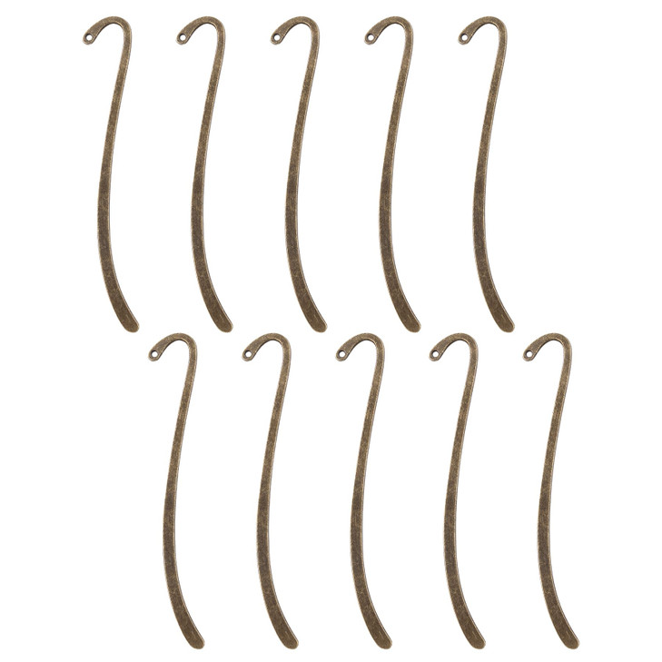 Framendino 10 Pack Metal Bookmarks Craft Alloy Charms Vintage Bookmark Pendant Charm Jewelry Making Supplies Bronze