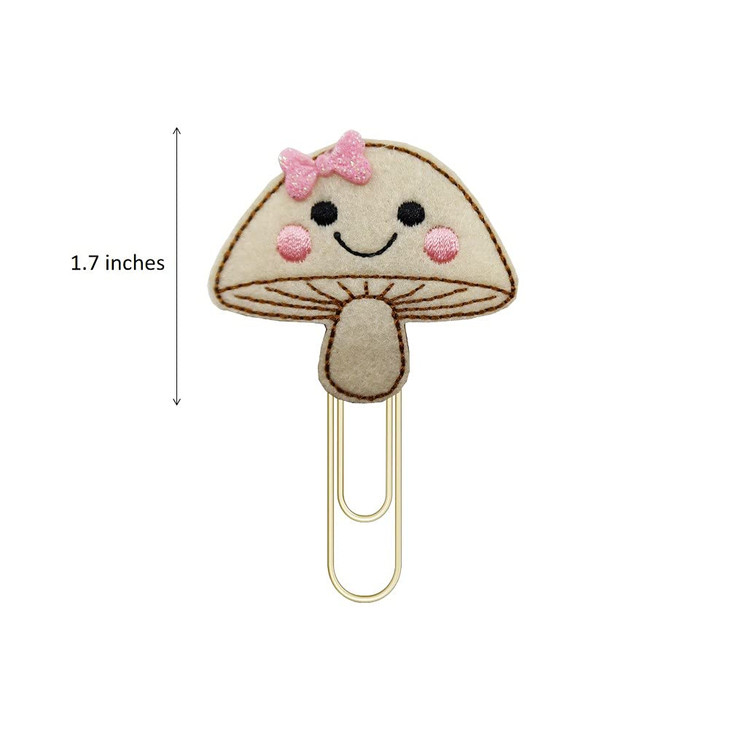 ReelFun Mushroom Planner Paper Clips Bookmark Back to School Supplies