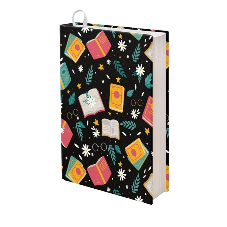 Dolyues Stretchable Book Cover for Paperback Book Sox Book Sleeve Reusable School Supply Book Protector Textbook Jacket
