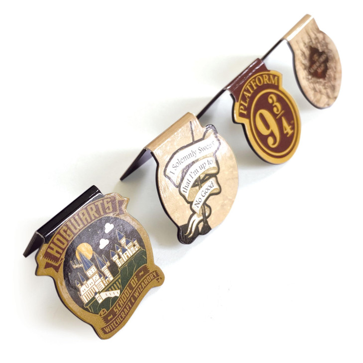 Paper House Productions Harry Potter Set of 4 1 Magnetic DieCut PageTop Bookmarks Favorite Symbols