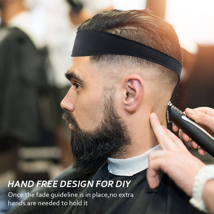 Bebeeco Neckline Shaving Template, Hair Cutting Guide Curved Neck Hair Shaving Template Soft Silicone Neckline Trimming Template for DIY Home Haircut