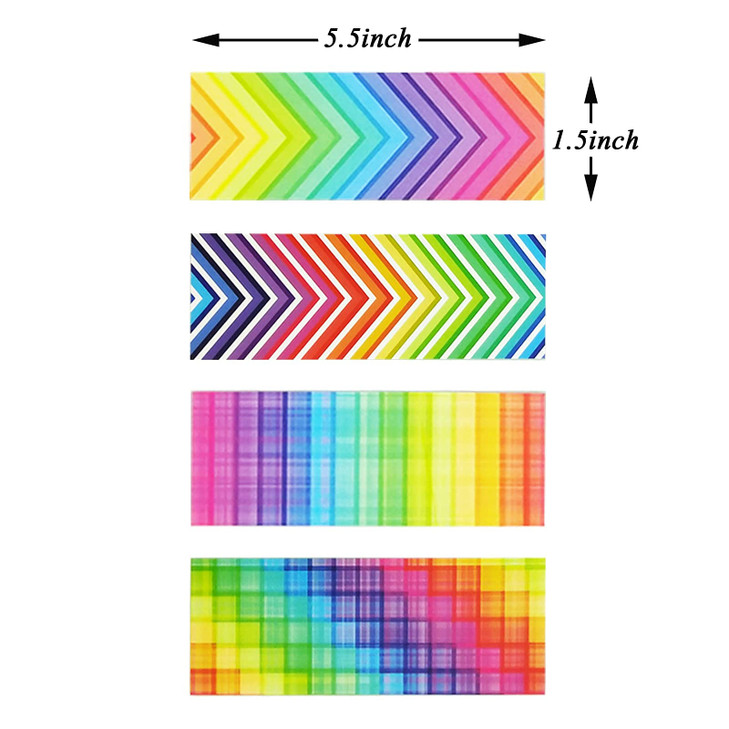 Paper Bookmarks for Kids 160 Colored Laminated Book Markers for Reading Creative Optical Bookmarks for Stationery Supply