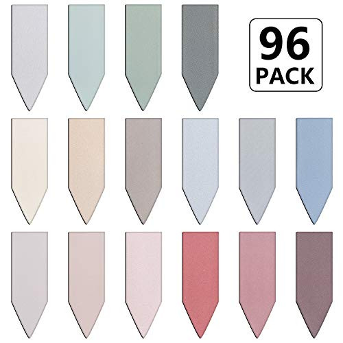 96 Pieces Arrow Shaped Magnetic Bookmark Colorful Magnet Page Markers Magnetic Page Clips for Students Teachers School H