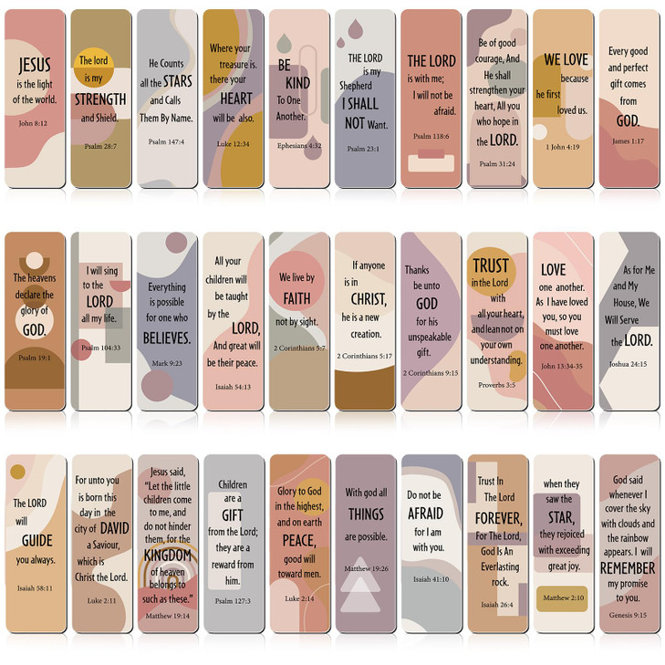 30 Pieces Christian Bookmarks Magnetic Bible Verse Bookmarks Religious Scripture Inspirational Church Supplies Motivatio