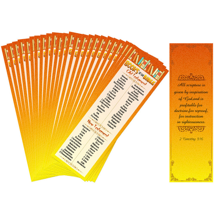 Pack of 60 Books of The Bible Bookmarks Christian Inspirational Bible Bookmark Religious Bookmarks for Readers Teens Men