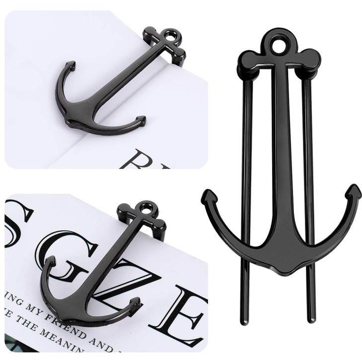 2 Pieces Bookmarks Creative Anchor Bookmark Metal Page Holder for Reading Students Teachers Graduation Gifts Office Supp