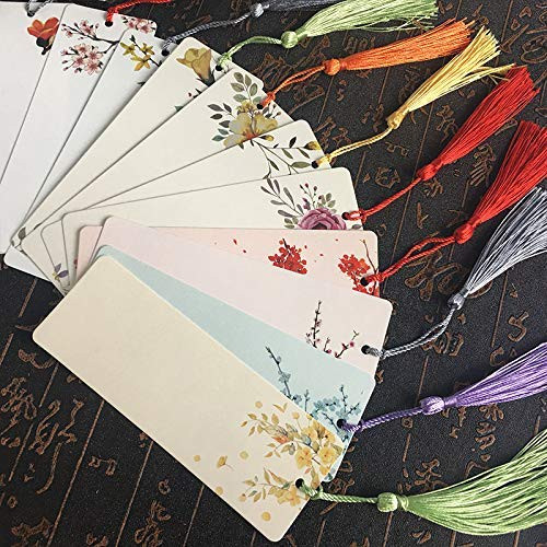 Teemico 96 Pcs Kraft Paper Blank Cardstock Bookmarks for DIY Projects and Gifts Tags White 59 by 2 inch 48Pcs Bookmarks