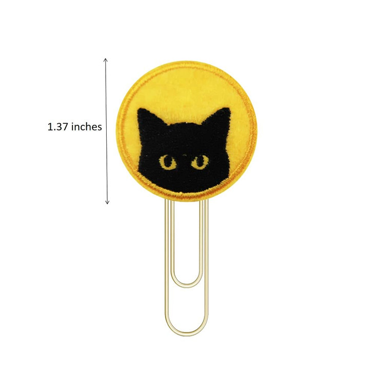 ReelFun Halloween Bookmark Black Cat Planner Paper Clips