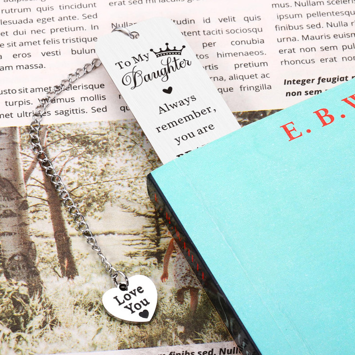 Daughter Bookmark Back to School Supplies for Kids First Day of School Gifts for Daughter Daughter Birthday Idea 21st 18
