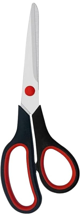 3Pack Household Scissors Set Multipurpose Stainless Steel Blades with Soft Grip Handles Office Craft Kitchen Use BlackRe