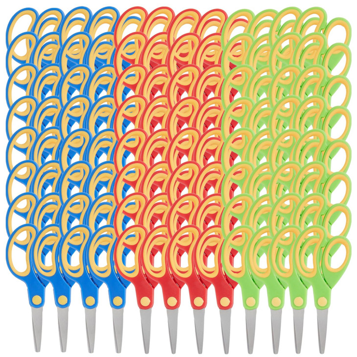 Blunt Tip Scissors Classroom Bulk Set for Crafts Student DIY Art Projects and Teacher Supplies 5Inch ChildFriendly Sciss