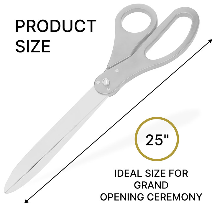 25 Giant Ribbon Cutting Scissors Extra Large Grand Opening Ribbon Cutting Ceremony Scissors Heavy Duty Metal Constructio