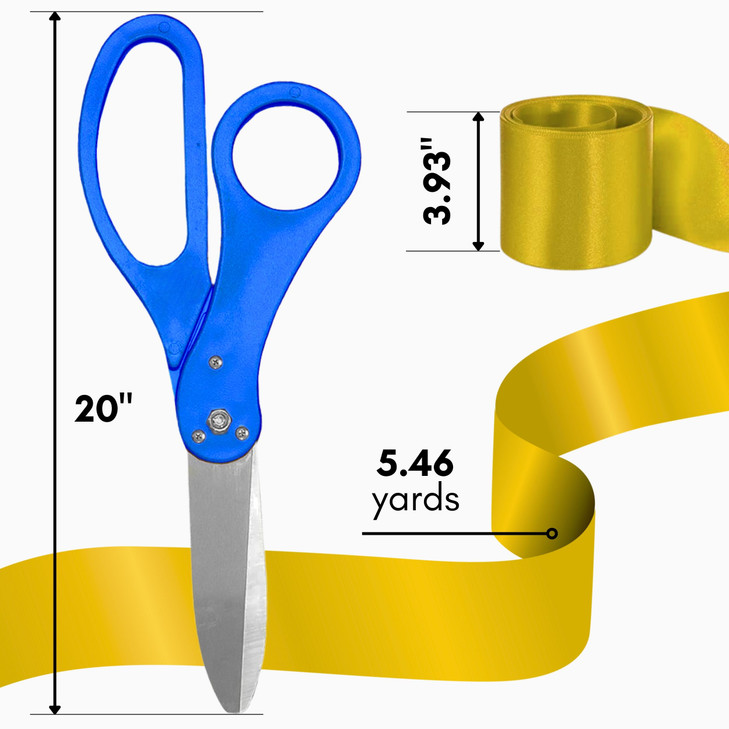 Blue Ceremonial Ribbon Cutting Scissors 20 Giant Scissors for Grand Opening Events for Business Ceremonies Decorative To