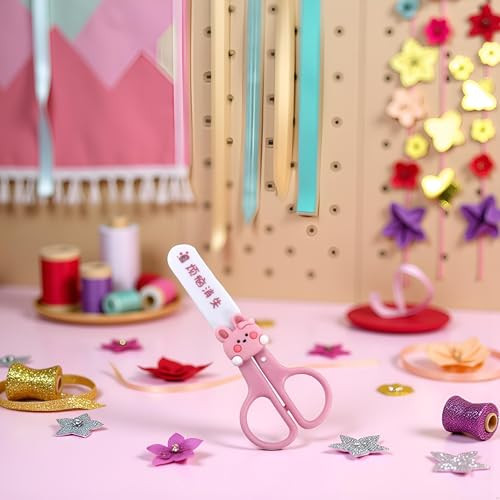 Pink MultiPurpose Mini Scissors Portable Functional Stainless Steel Detail Craft Hand for Art Crafts Projects Scissors