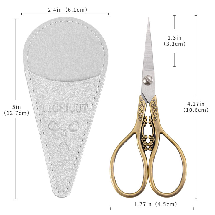 Vintage European Style Stainless Steel Auspicious Clouds Scissors for Needlework Embroidery Sewing Craft Art Work Everyd