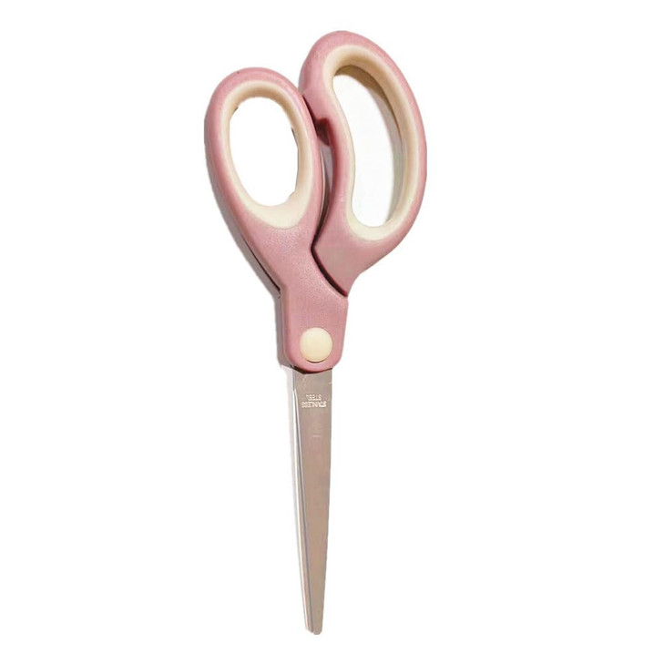Pastel NonStick Scissors AllPurpose Office Craft Soft Grip Cutting Tool Blunt Tip Fabric Shears for Kids Sewing Left Rig