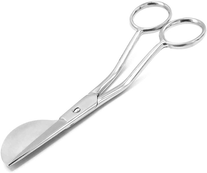 AAProTools 6Inch Stainless Steel Applique Scissors Offset Handle Duckbill Blade