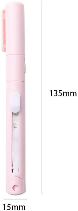 Purple Mini Pen Style ShearsFolding Student Portable Scissor with CoverCeramic Pencutter Stainless Steel Shears Office C